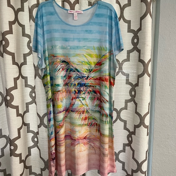 Leoma Lovegrove Dresses & Skirts - Leoma Lovegrove palm tree dress
